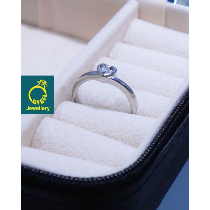 CT 11 - Cincin Titanium Love Silver
