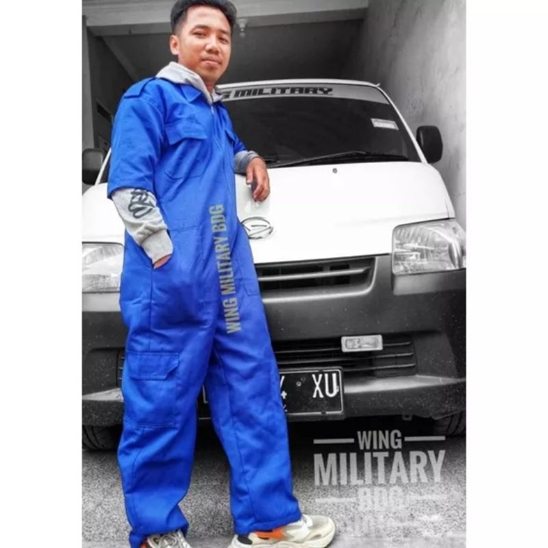WEARPACK COVERALL LENGAN PENDEK KATELPAK BENGKEL PROYEK