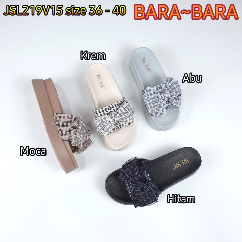 BARA BARA ORIGINAL jelly sandal karet empuk murah wanita barabara import sendal wedges JSL219V15