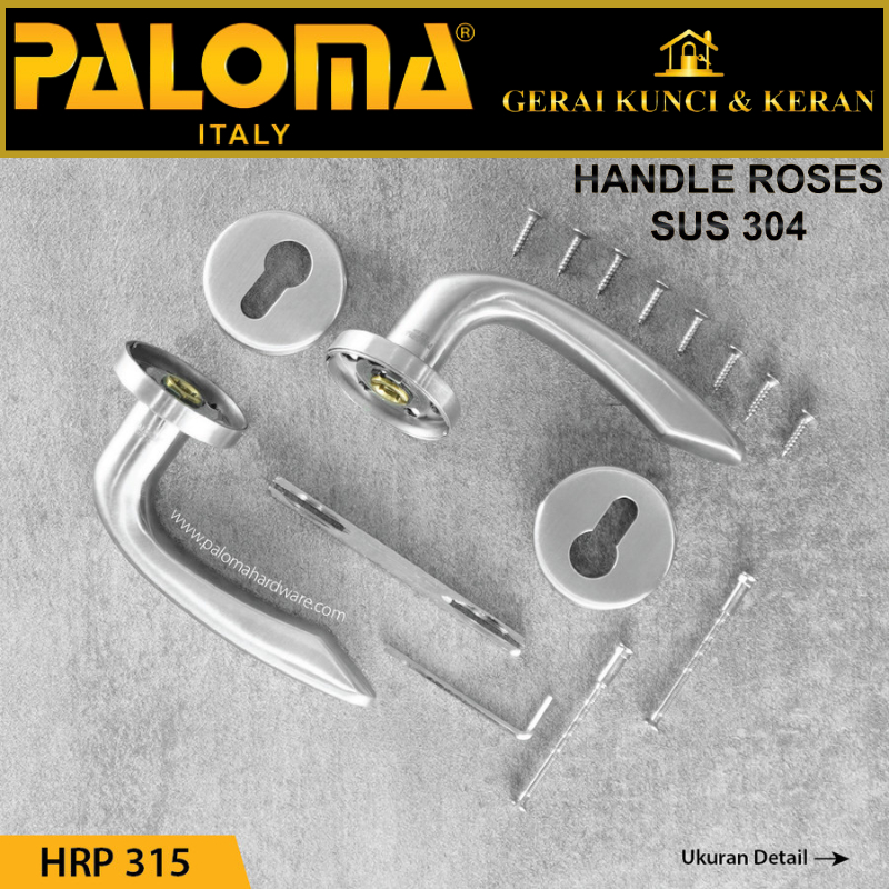 PALOMA GAGANG Handle Pintu Roses PALOMA HRP 315 LHT ALONSO SS