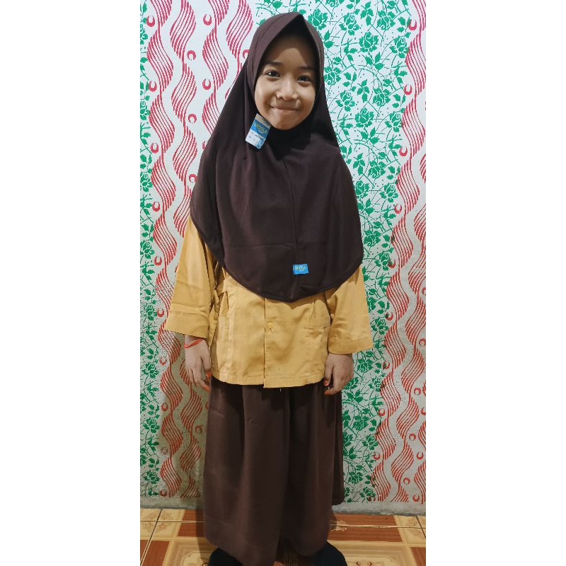 Jilbab Pramuka SD Jilbab Sekolah Merk SKOOLA Jilbab Pramuka Usia 6 Sampai 12 Tahun Jilbab Pramuka