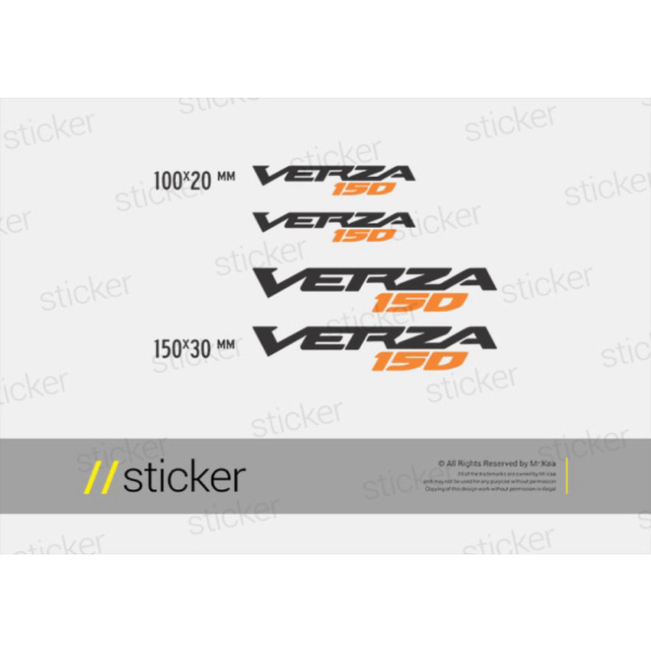 STIKER CUTTING STICKER Honda Verza 150  motor FREEE CUSTOM DESAIN