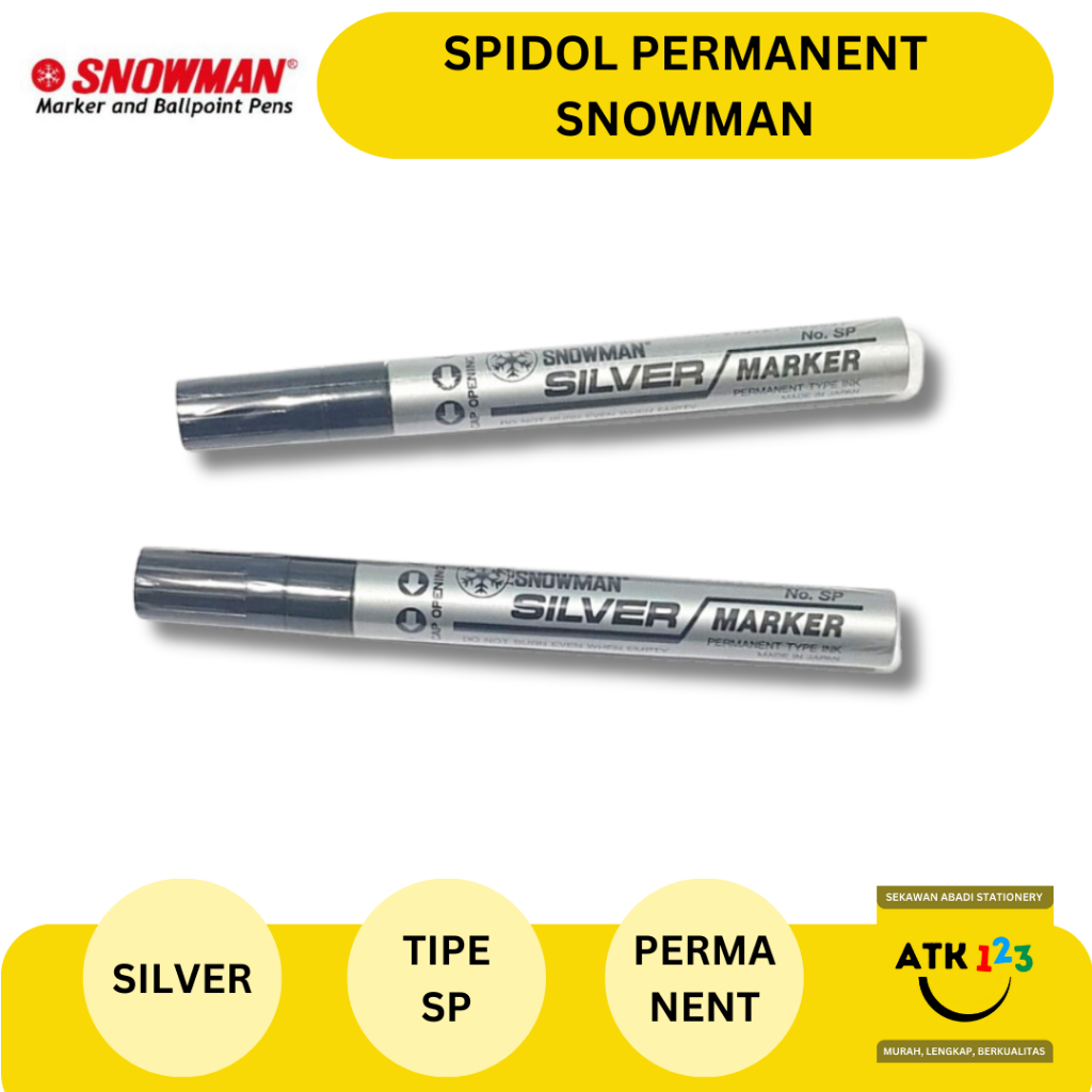 

Spidol Permanent Marker Silver / Perak No. SP