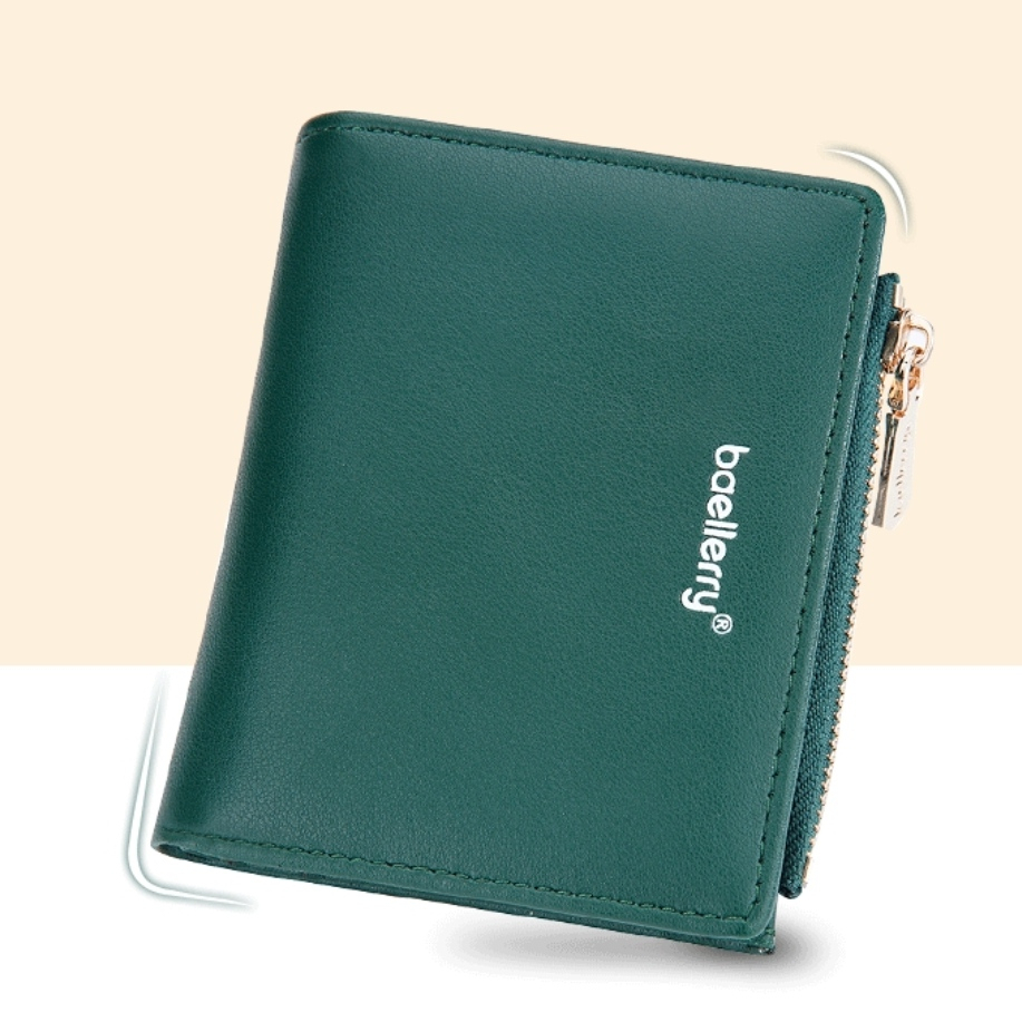 DOMPET LIPAT WANITA IMPORT BAELLERRY ORIGINAL MINI KOREA SOONA SLOT KARTU WA688G3 HIJAU KULIT CANTIK KECIL KEKINIAN BATAM TERBARU MEWAH FASHION REMAJA MURAH BRANDED DEWASA
