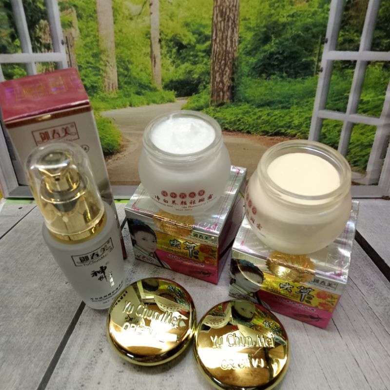 Paket Cream You Chun Mei 3in1 (Serum,Cream Siang&Malam)