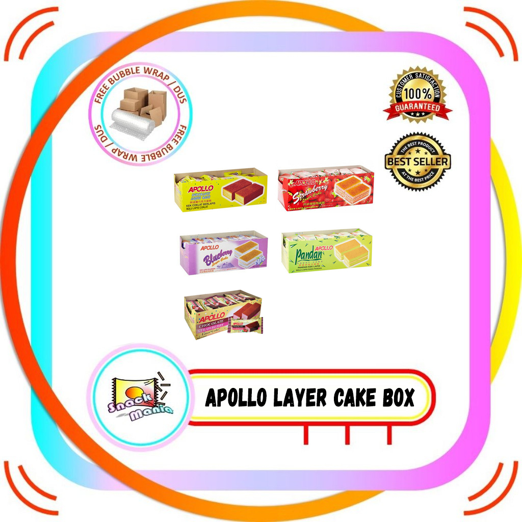 

Apollo Layer Cake Chocolate Pandan Blueberry Strawberry 24 Pcs BOX