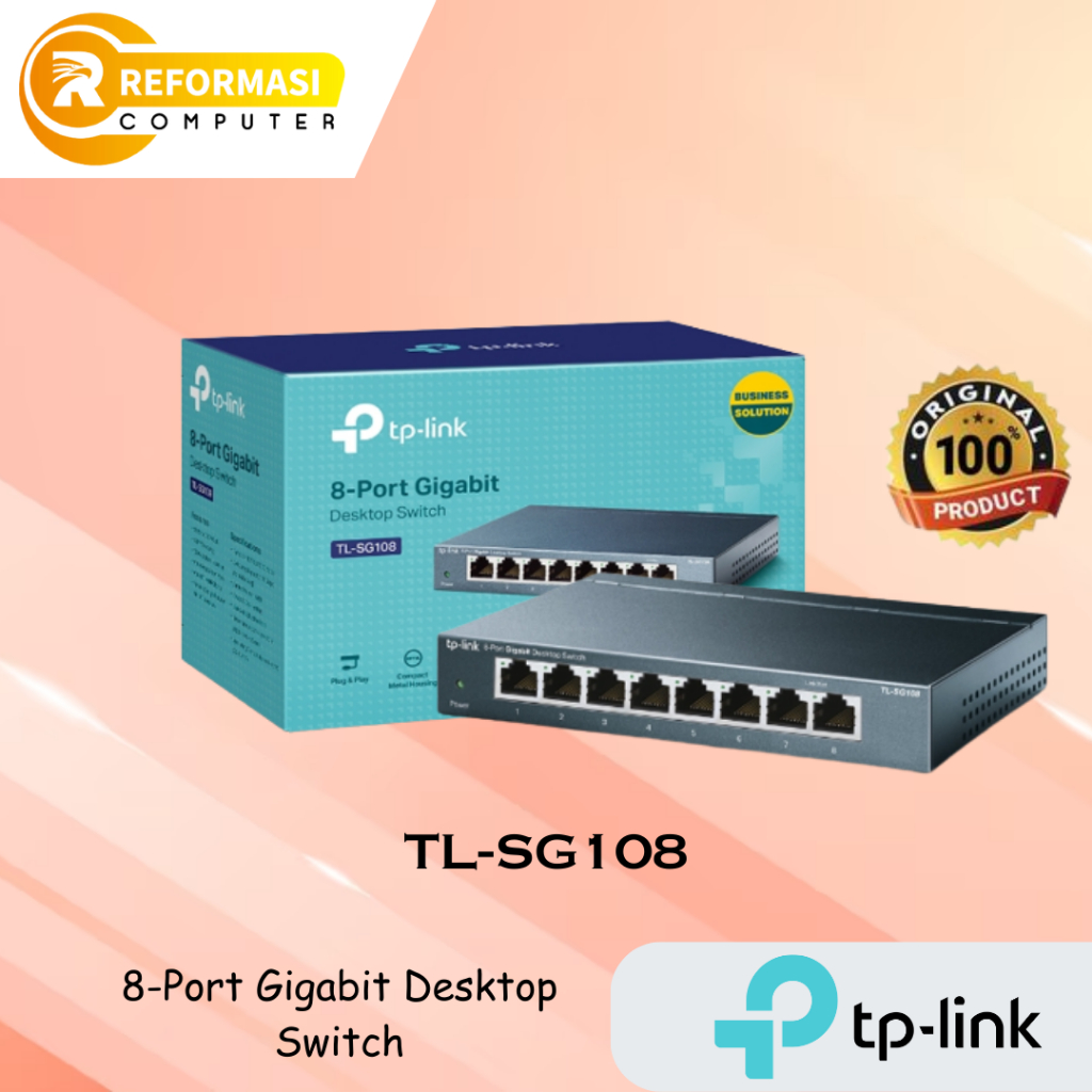 TP-LINK 8-Port Gigabit Desktop Switch - TL-SG108 PROMO