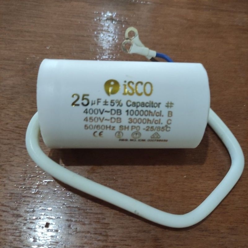 kapasitor mesin 25uf (Isco)/ capacitor mesin 25uf Isco HIGH QUALITY