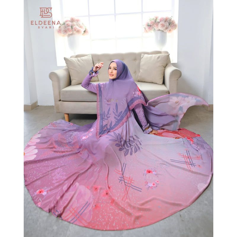 eldenaa syari gamis syari premium original cod gamis motif