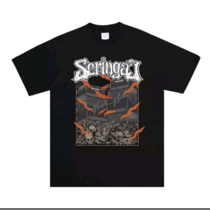 Seringai Kaos Band - AMPLIFIER MEMANAS - Tshirt Black Official Merch - All Size
