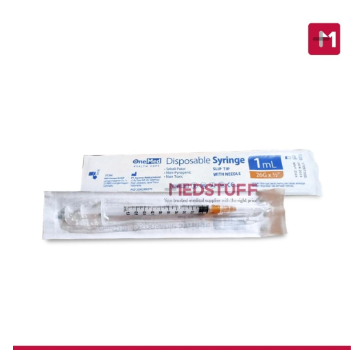 Syringe Onemed 1cc With Needle Spuit Onemed Spoit Onemed