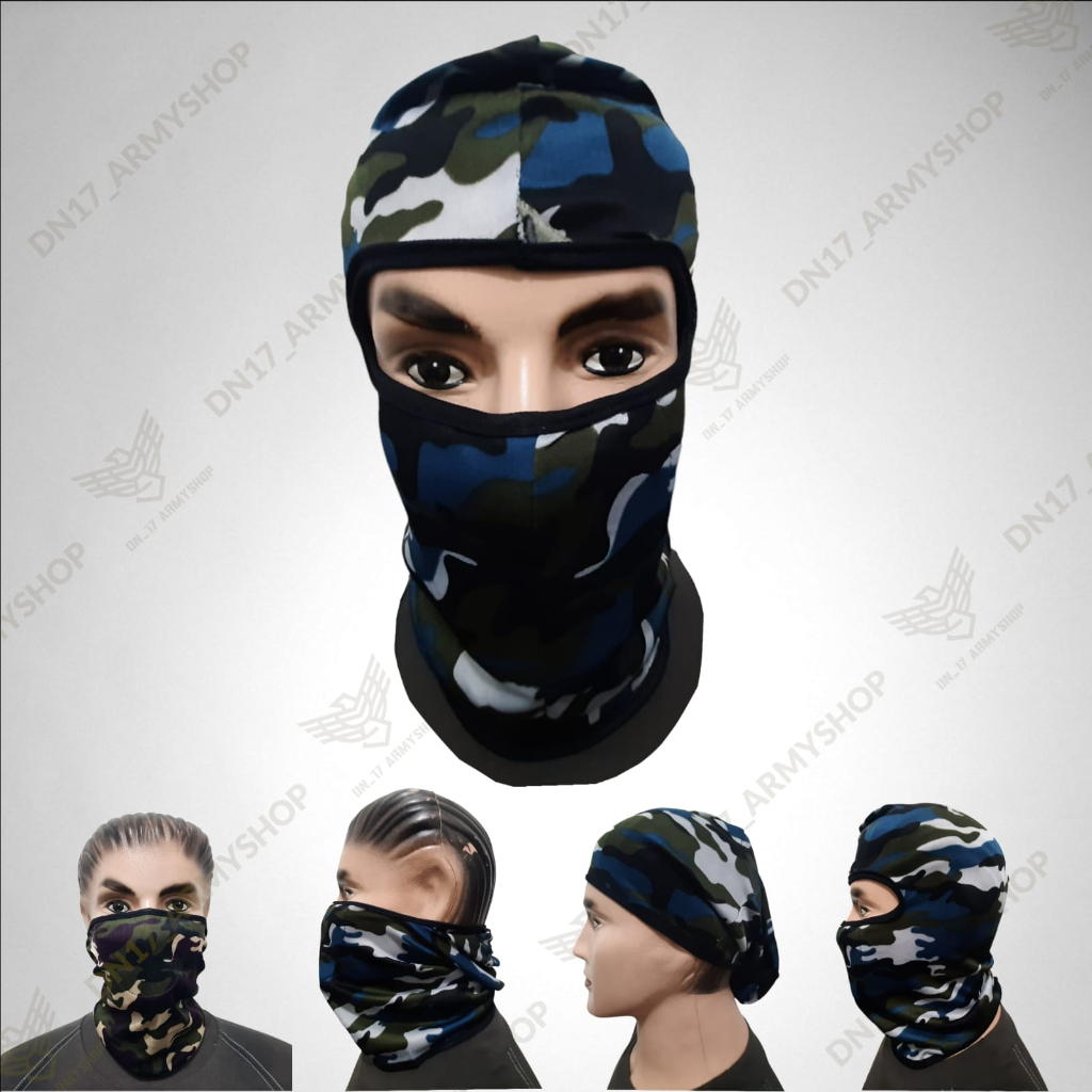 Masker Ninja Elastis Multifungsi Buff Wajah / Balaclava Spandex Premium