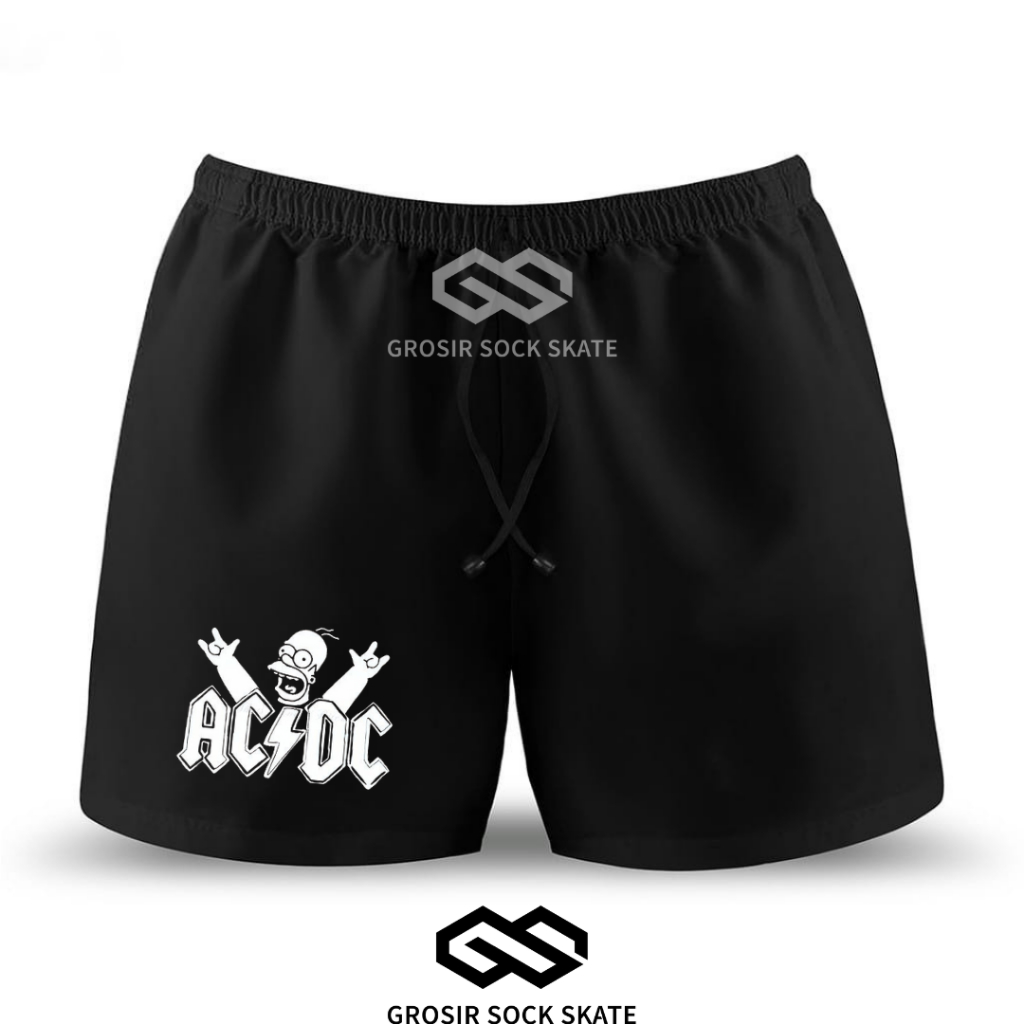 BOXER CELANA PENDEK MUSIC BAND ACDC