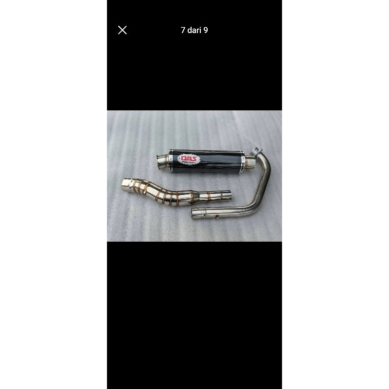 KNALPOT DBS CARBON FULL SISTEM BUAT MOTOR VIXION R15 SONIC SATRIA FU CBR150R XABRE DLL
