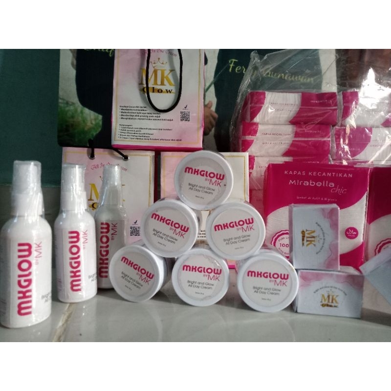 MK GLOW ECER sabun dan toner