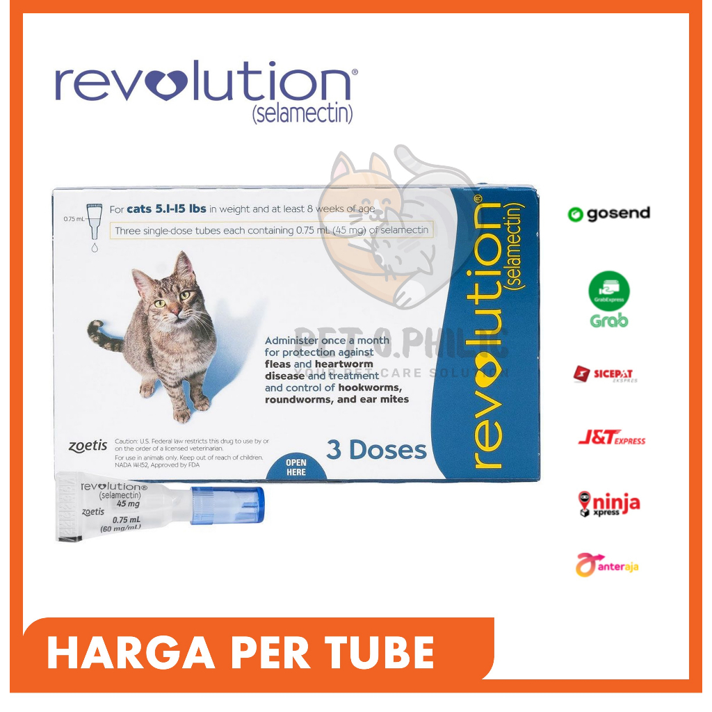 Revolution Cat Blue / Obat Kutu Kucing 1 Tube