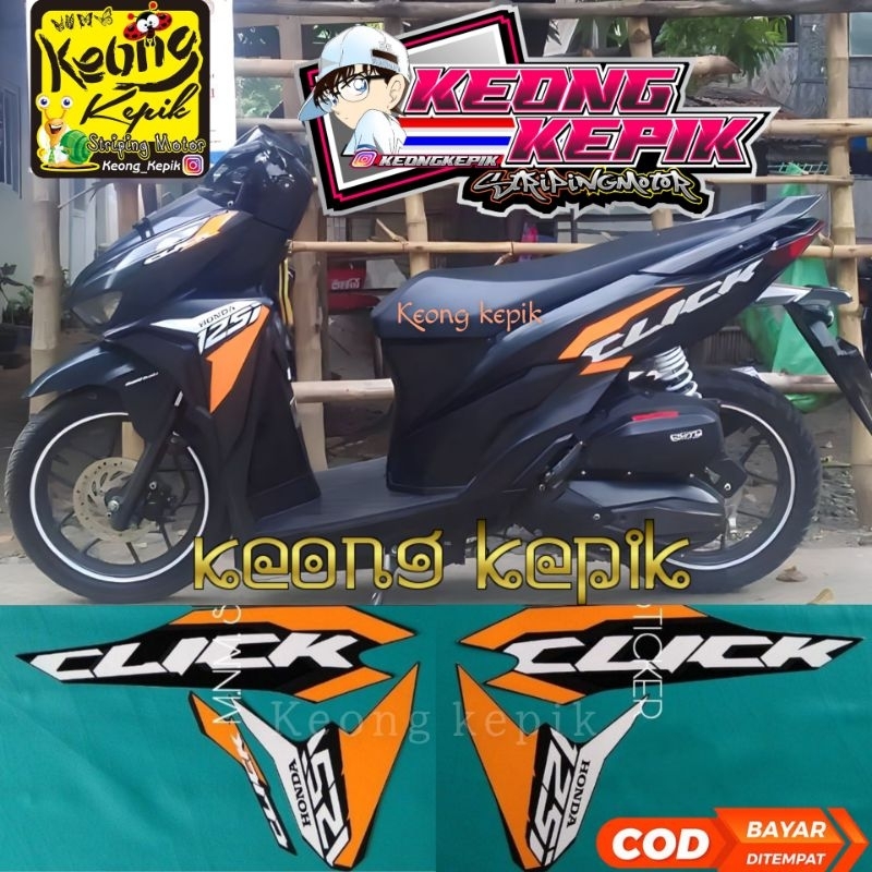 (BISA COD) STRIPING STIKER LIS THAILAND MOTOR HONDA VARIO 125 CLICK 2018 2019