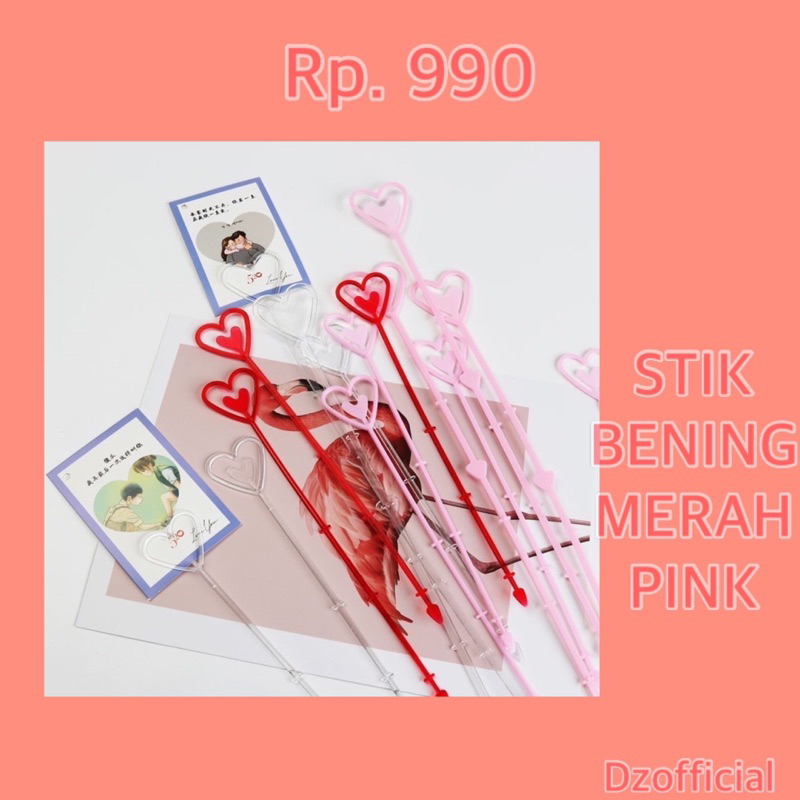 

STIK BENING LOVE WARNA PINK MERAH BENING 1 PCS