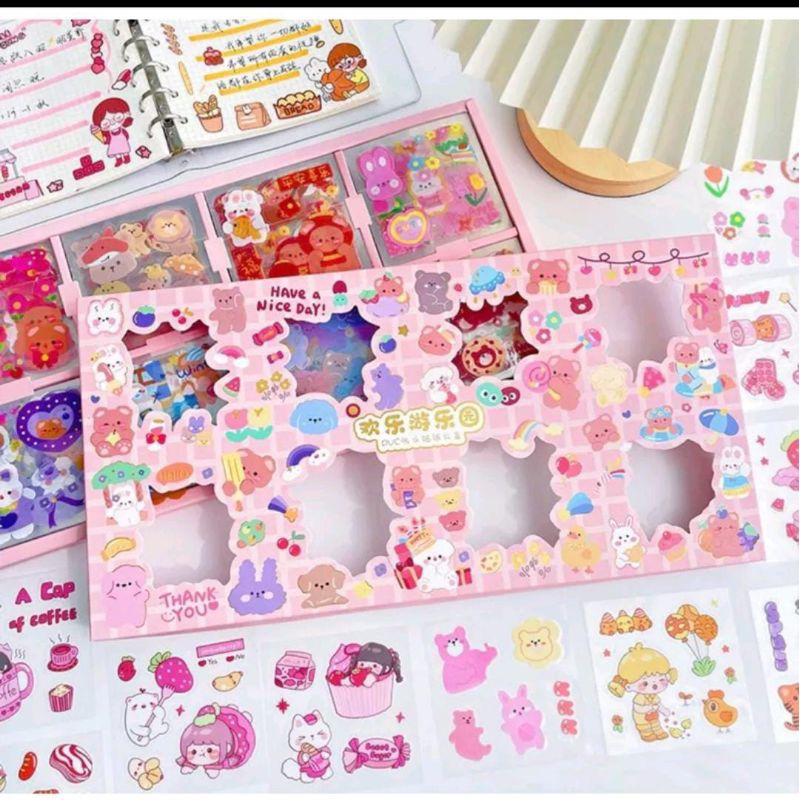 

100pcs STICKER DECO | 100 LEMBAR STICKER BOX | STICKER BOX | STICKER BOTOL | STICKER IMUT