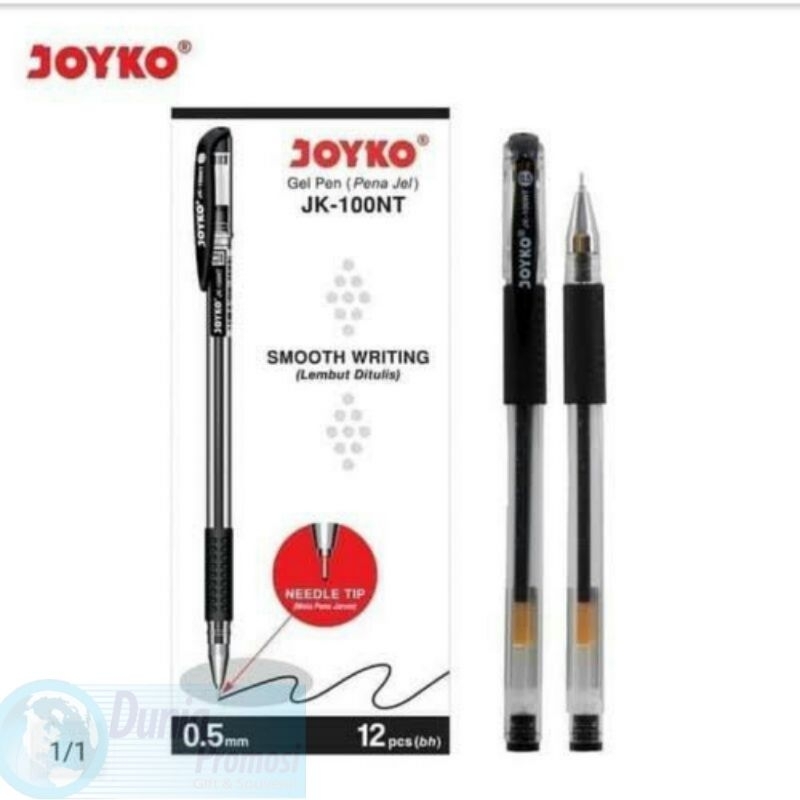 

Pulpen Gel Joyko JK - 100 NT Black 0.5mm / Pulpen Plastik
