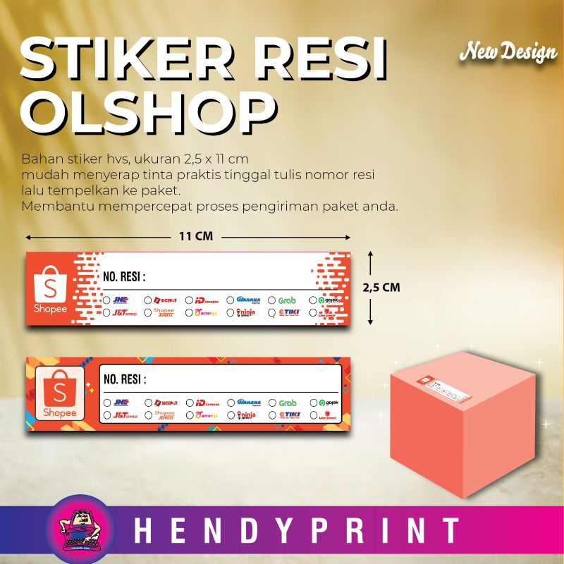 

(ISI 100 )STIKER RESI PENGIRIMAN OLSHOP/LABEL PAKET OLSHOP/RESI OLSHOP