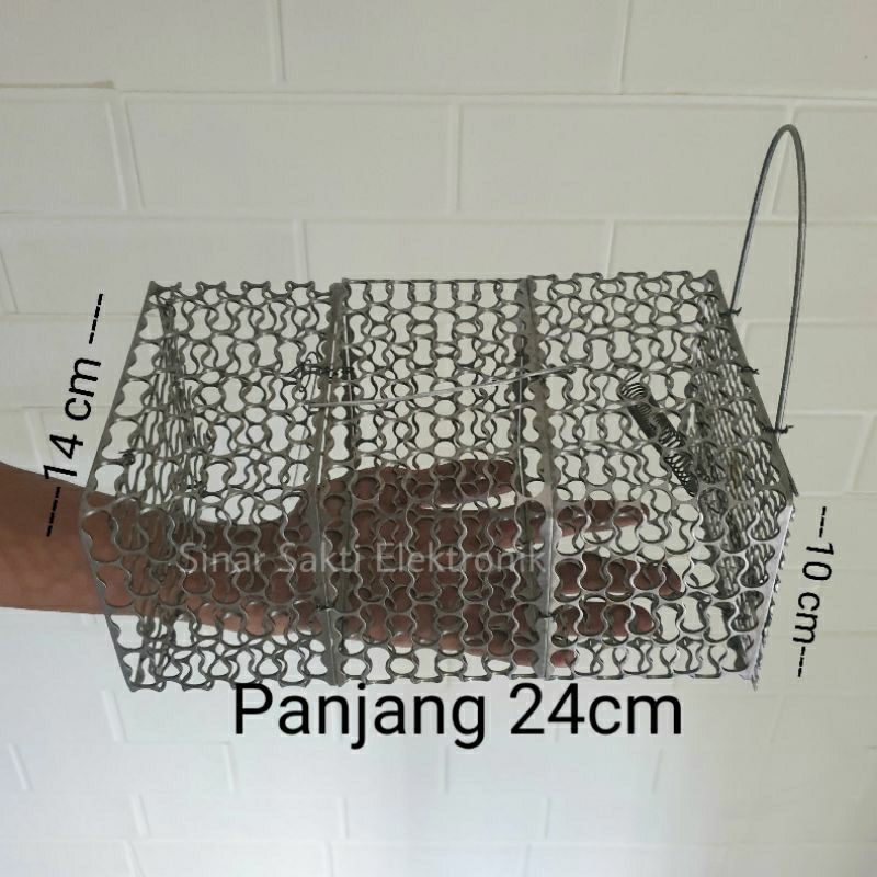 Perangkap Jebakan Tikus Masal Besi Plat Tebal Mouse Trap Kurungan Rat Pest Control Malang