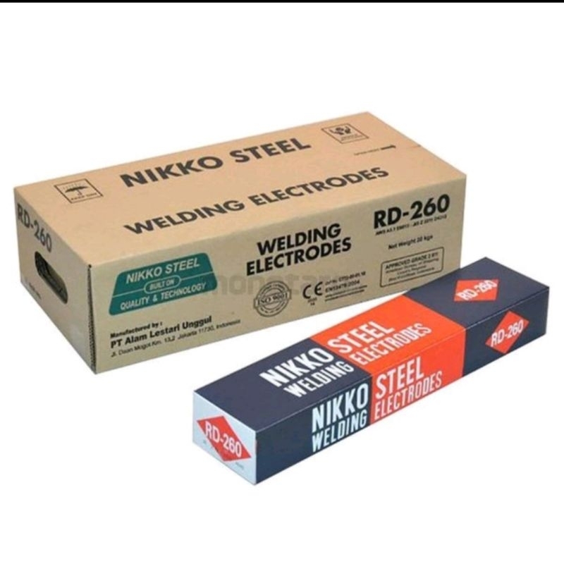 Kawat Las Nikko Steel Welding Electrodes RD460 RD-460 2.0 x 300mm 2Kg
