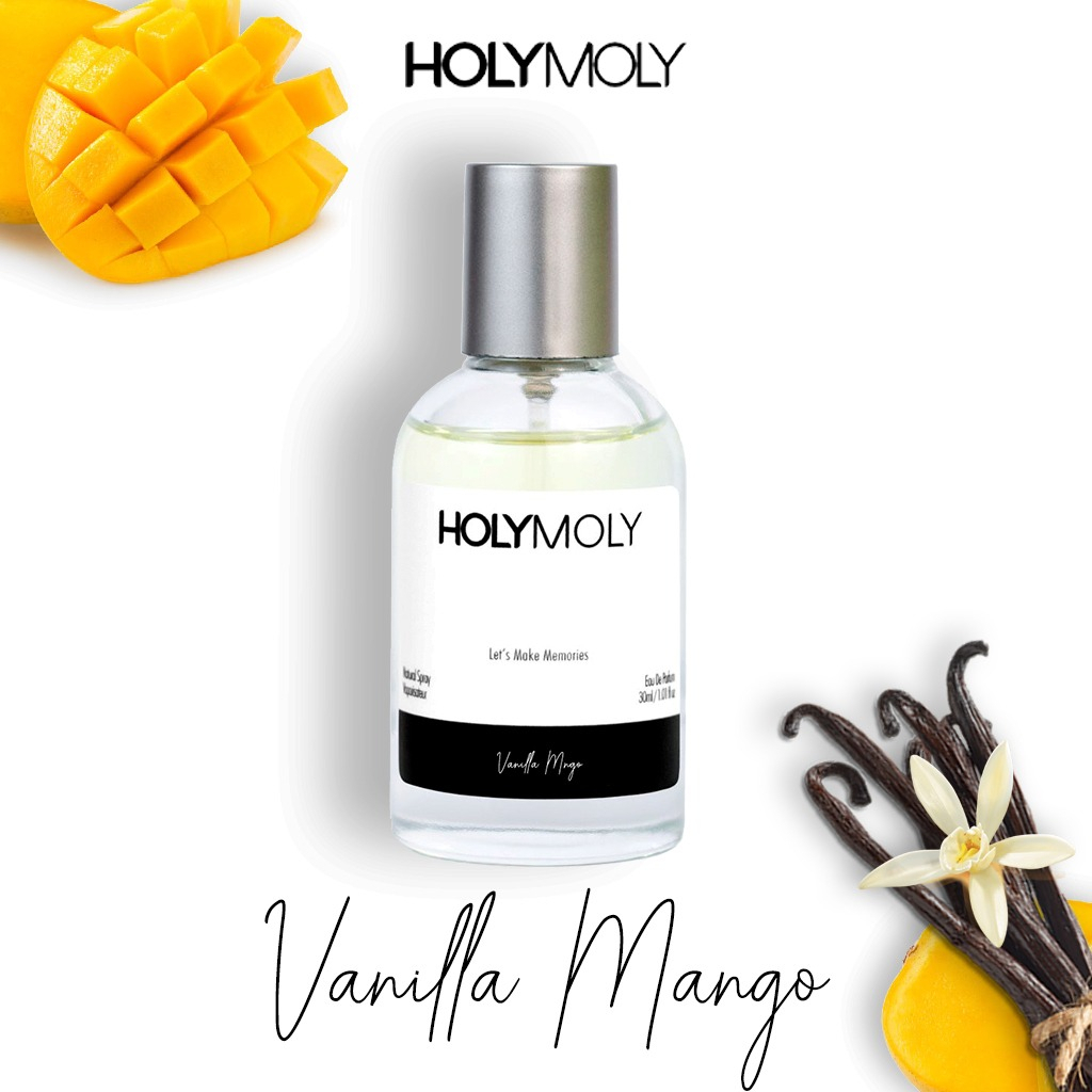Holymoly Parfum VANILLA MANGO - Parfum EDP Wanita Pria UNISEX Tahan lama