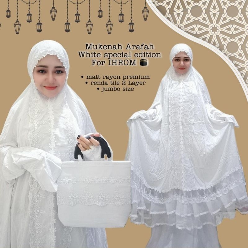MUKENA ARAFAH SETELAN BERLENGAN