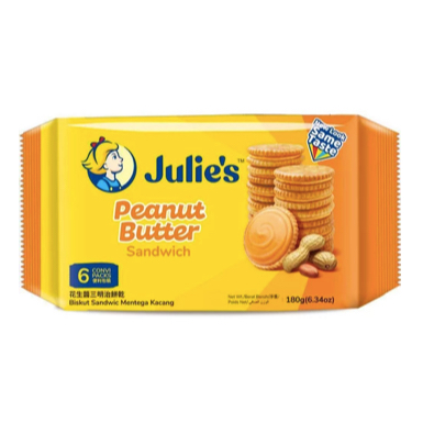 

JULIES PEANUT BUTT.SAND 180GR