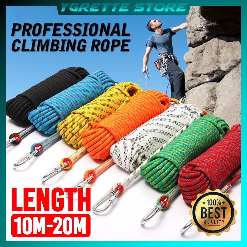 YGRETTE - PREMIUM PROFESIONAL TALI PANJAT TEBING CLIMBING RESCUE ROPE PENYELAMATAN 10 20 M METER PEMADAM FLYING FOX HOBI OLAHARAGA OUTDOOR