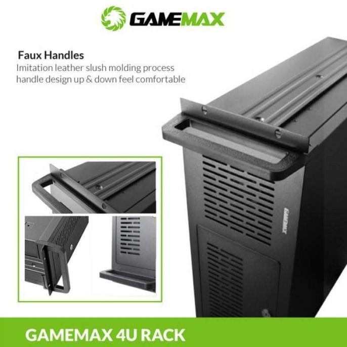 GAMEMAX SERVER CASE 4U METAL 19 RACK MOUNTABLE INDUSTRIAL STANDARD ATX