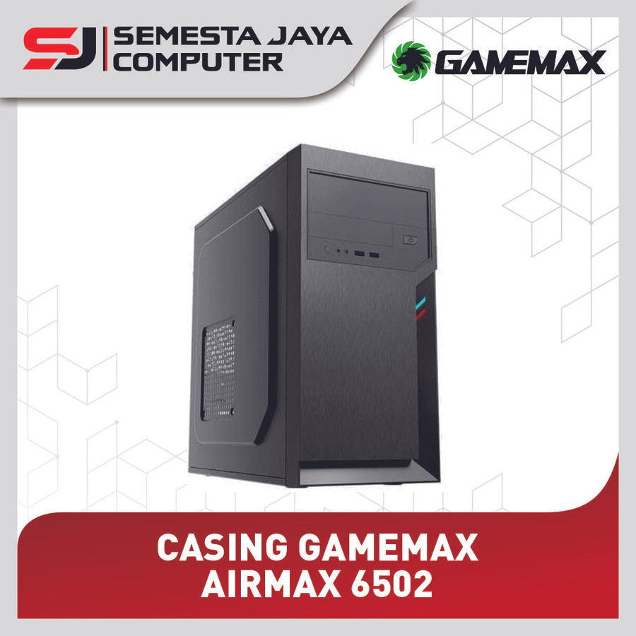 Casing Gamemax Airmax 6502 Micro-ATX PC Case with PSU 500W