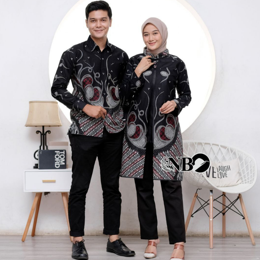 Atasan Tunik Bolero Batik Couple Kemeja Batik Pria Lengan Panjang Best Seller Kain Katun Batik Jumbo