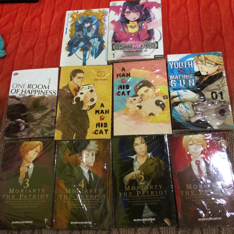 Preloved Comic Manga Moriarty The Patriot Oshi No Ko Memoir of Vanitas A Man and his cat Youth x Mac