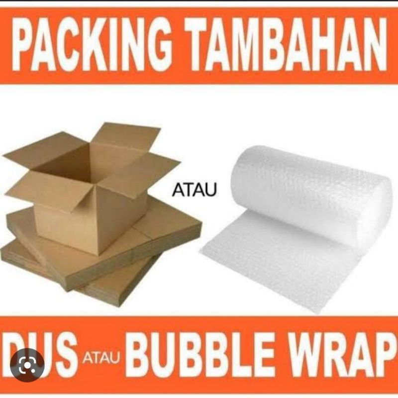 

PACKING EXTRA LEBIH SAFETY BUBLE WRAP DAN DOUBLE KARDUS