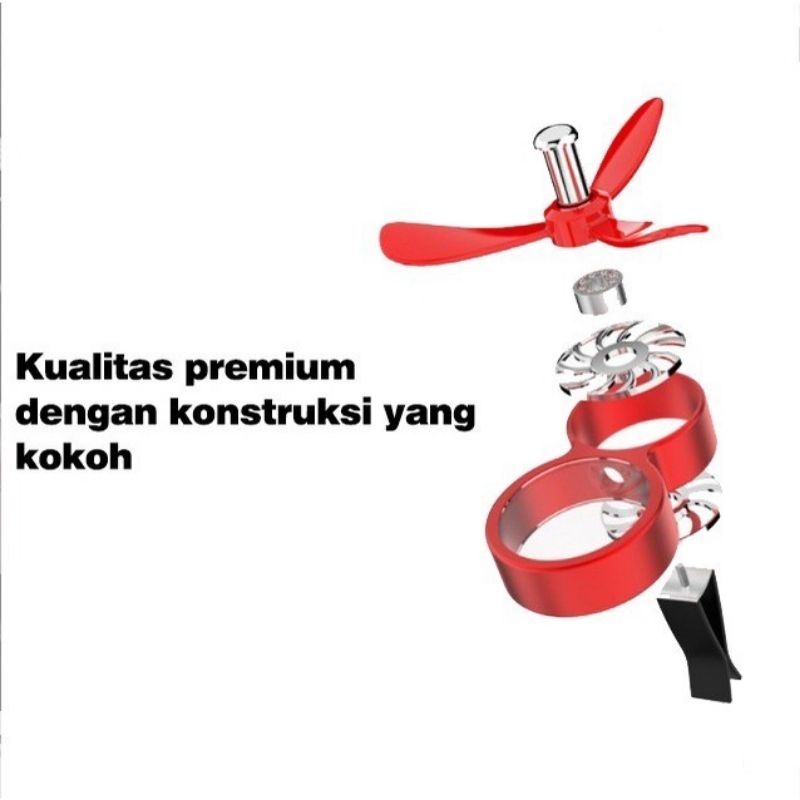 US362 Parfum AC Pajangan Mobil Kipas Baling Putar Refill Essential oil Cair By Toko Haji Usman