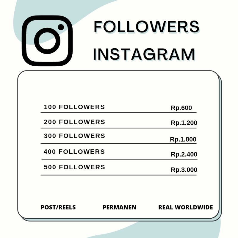 FOLLOWERS PERMANEN IGE PERMANEN WORLDWIDE