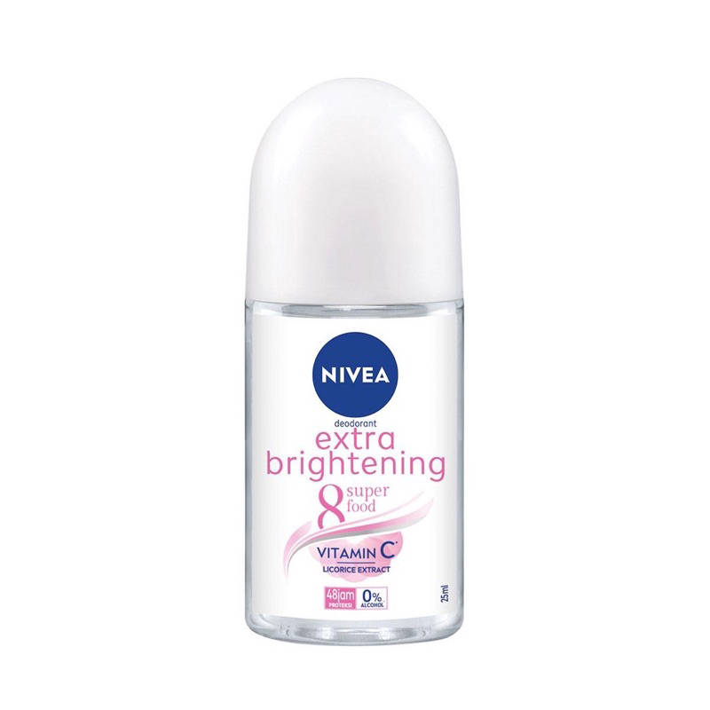 NIVEA Personal Care Deodorant Extra Whitening Roll On - 25 ml