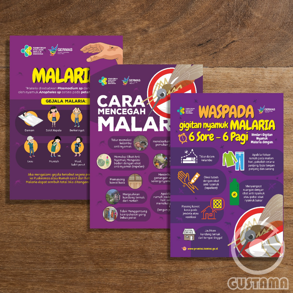 

Poster Malaria, Waspada Malaria A3