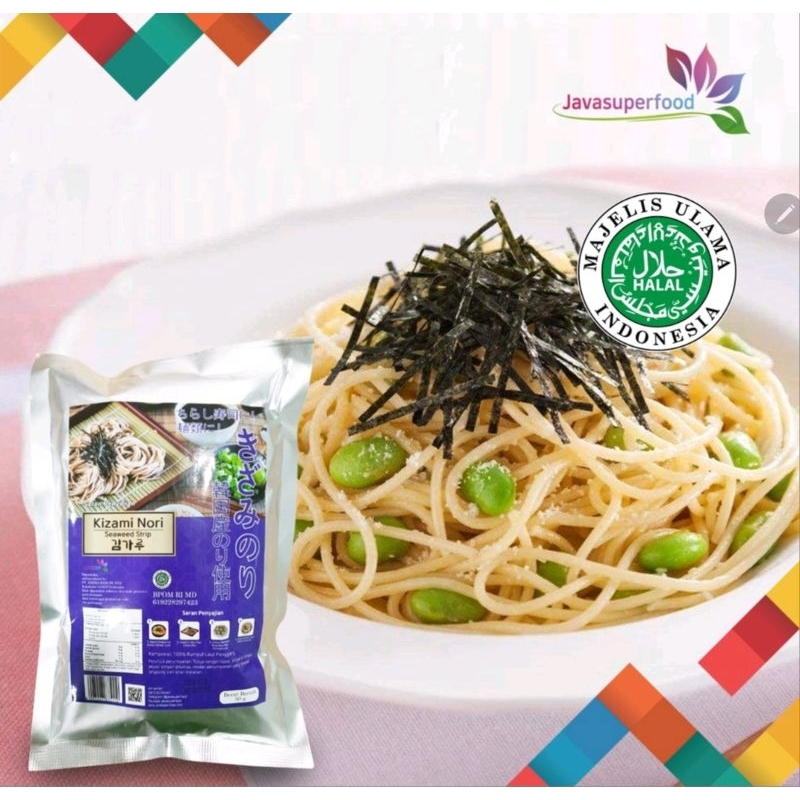 

kizami shredded nori 5gr taburan nori mirip aonori rumput laut topping ramen takoyako mentai okonomiyaki seaweed cutting
