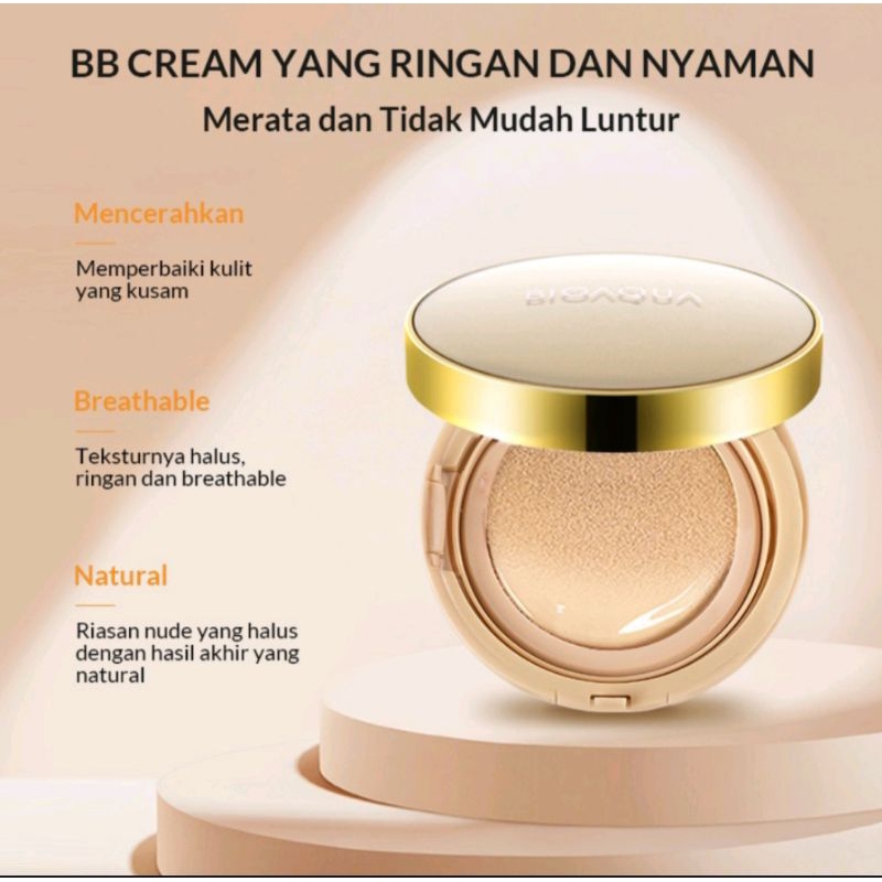 BIOAQUA Hydrating Soft And Flawless Air Cushion BB Cream Coverage Make Delicate Nude Makeup