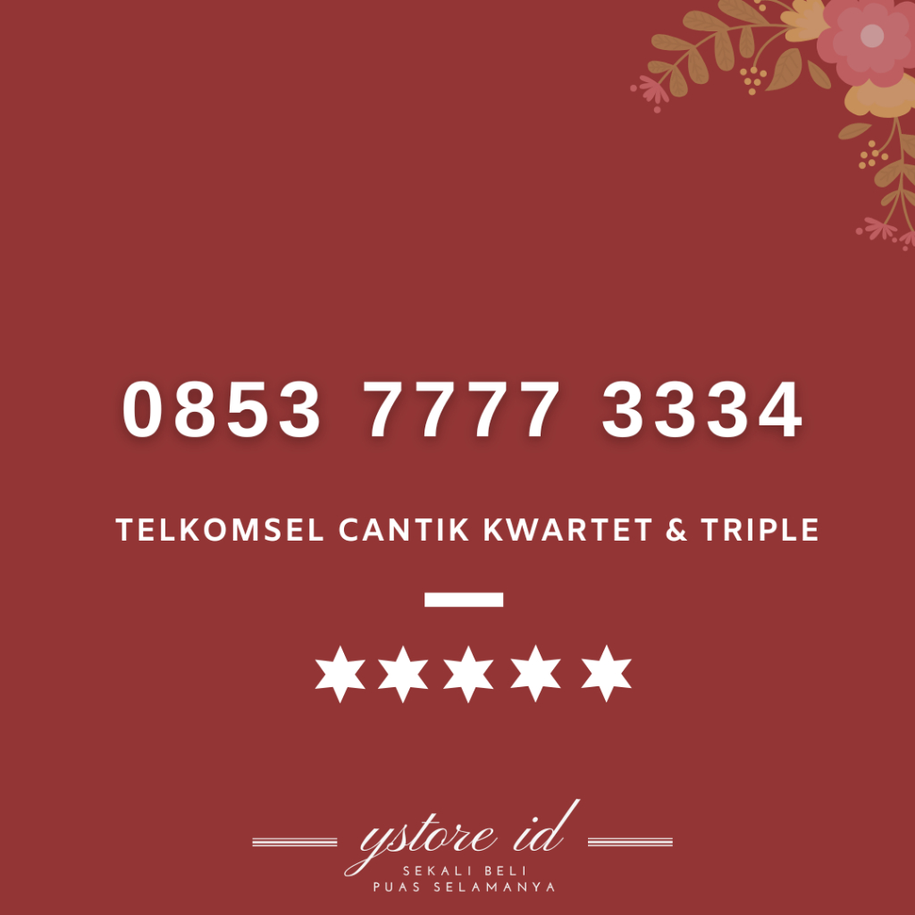 NOMOR CANTIK AS 7777 3334 TELKOMSEL PRABAYAR