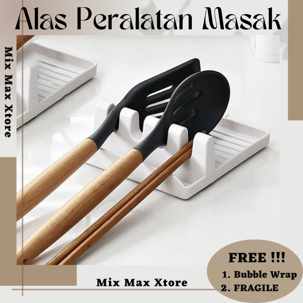 Alas Alat Masak Centong Sendok Dapur Spatula Storage Mat Matras - White