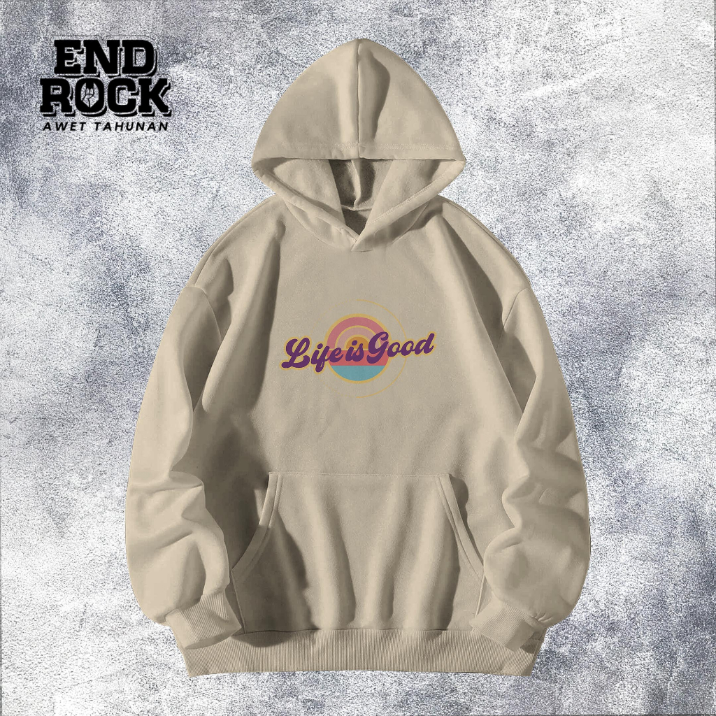 Hoodie Original Endrock Tem Life Is Good DTFS171