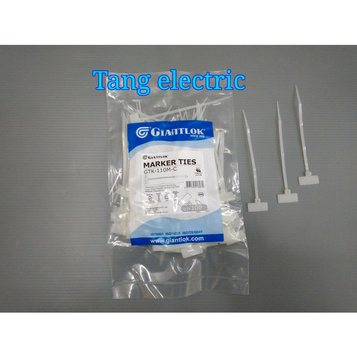 CABLE TIES LABEL/MARKER TIES/KABEL TIES GTK 110 MC/GIANTLOK