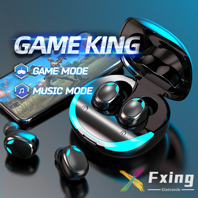 【BT030】Fxing S11 New Gaming Wireless Bluetooth low-latency Earphone TWS Headset Hoise-cancelling HD Calling Long Battery Life