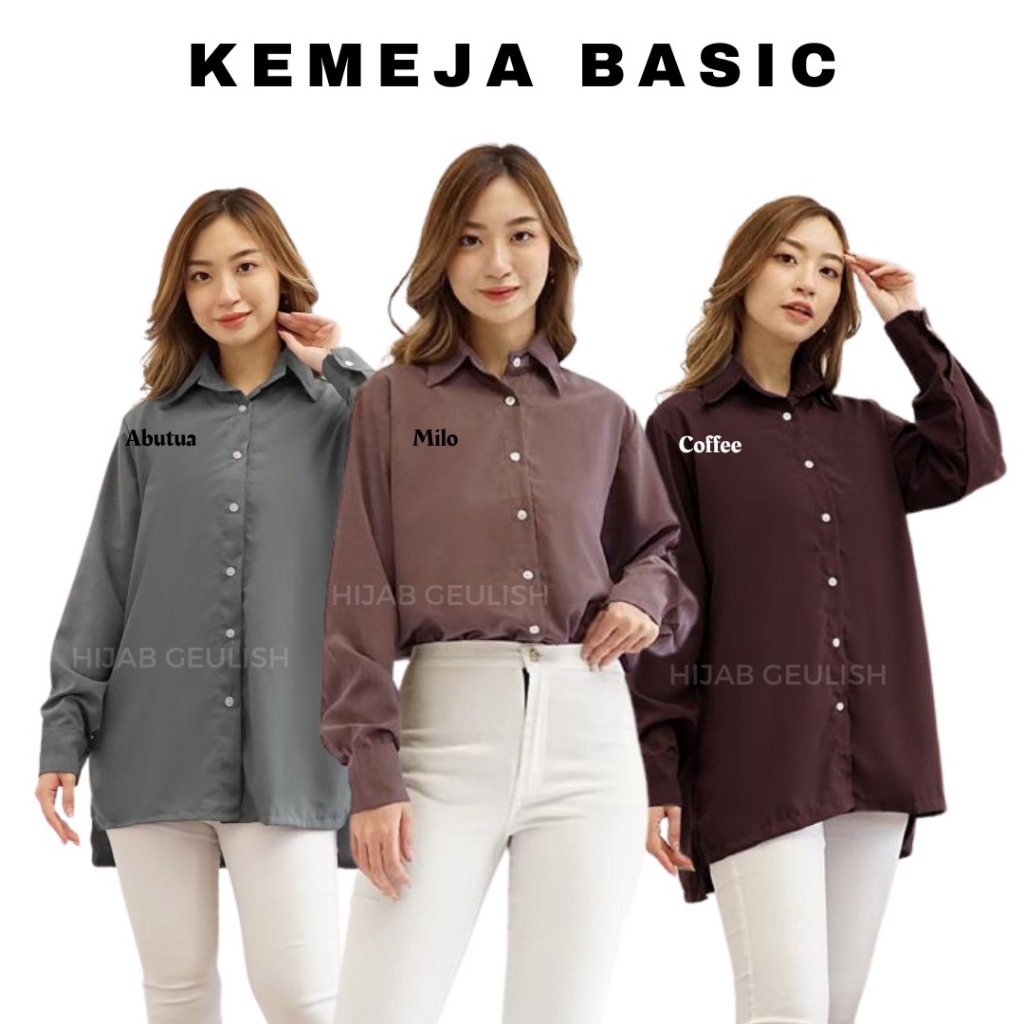 KEMEJA POLOS  / KEMEJA BASIC TERMURAH