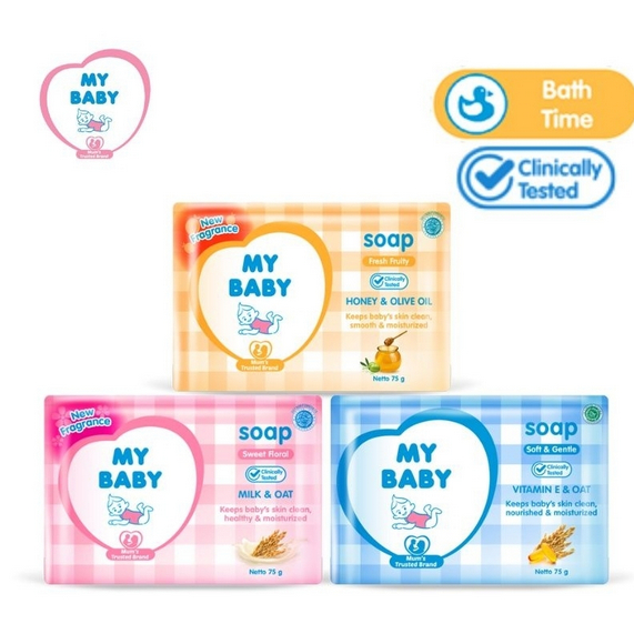 MY BABY SABUN BATANG 75 GR - SABUN BATANG BAYI