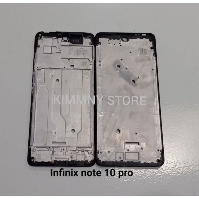 FRAME BEZZEL TULANG TENGAH INFINIX NOTE 10 PRO ORIGINAL